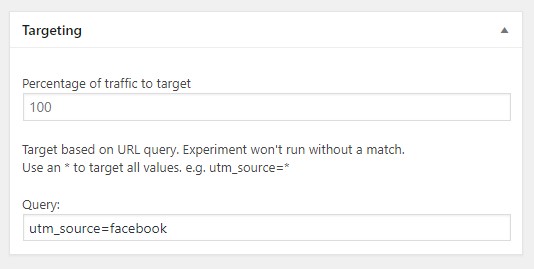 targeting query value